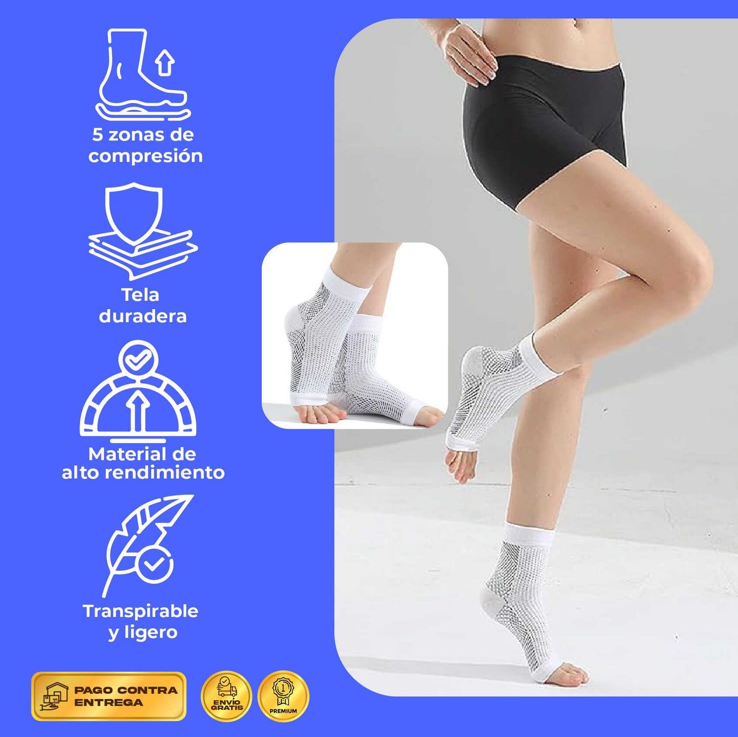 Medias de Compresión de 7 Puntos