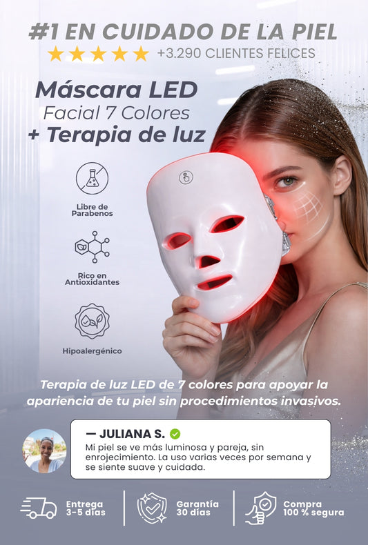 Máscara LED 7 Colores