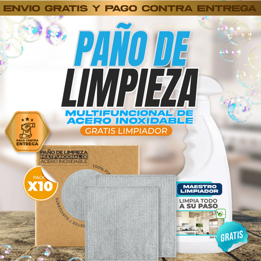 Paño de limpieza multifuncional de acero inoxidable