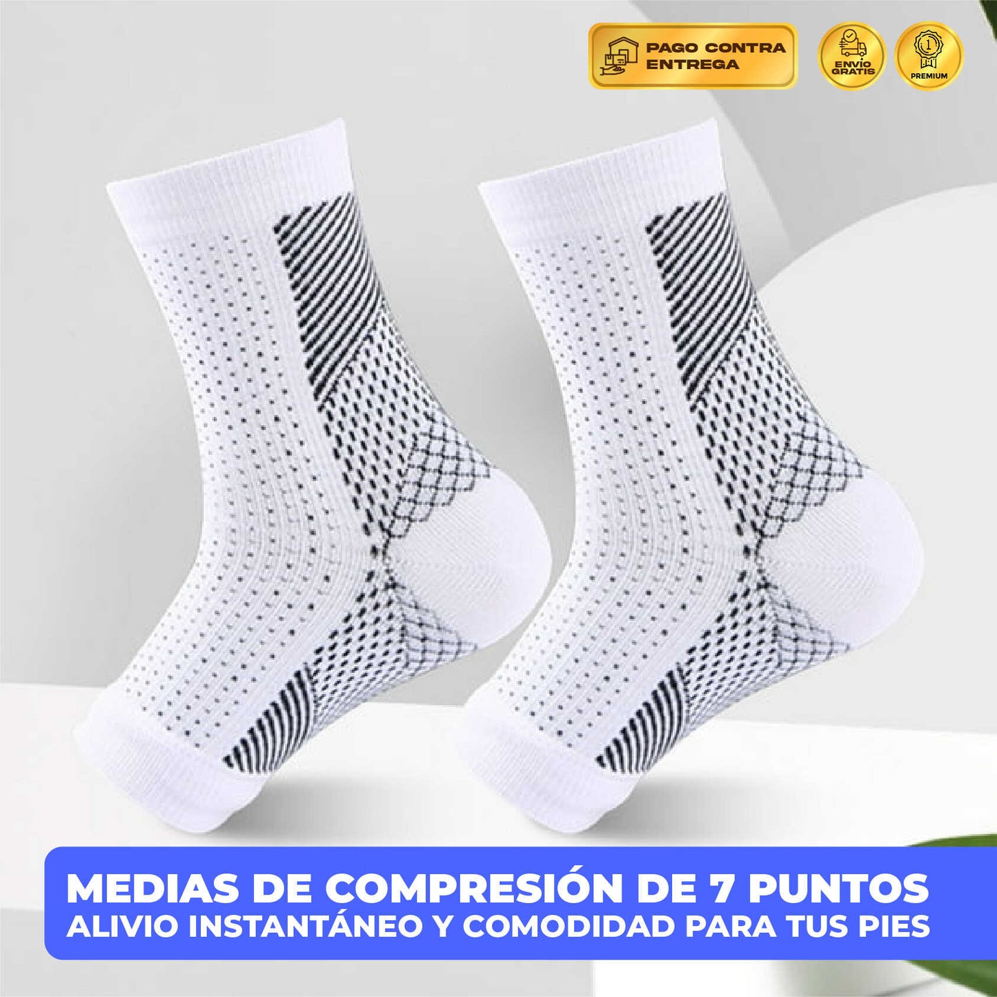 Medias de Compresión de 7 Puntos