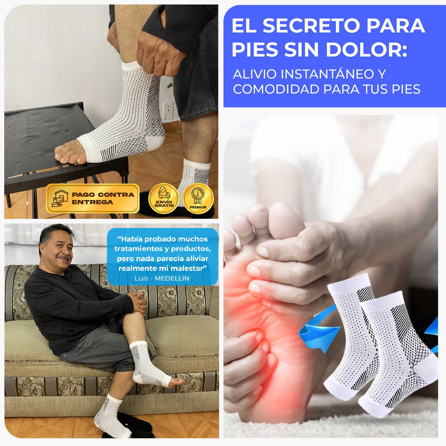 Medias de Compresión de 7 Puntos